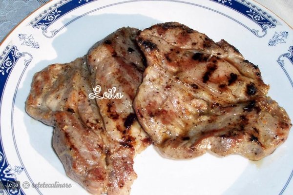 Ceafa Marinata la Gratar