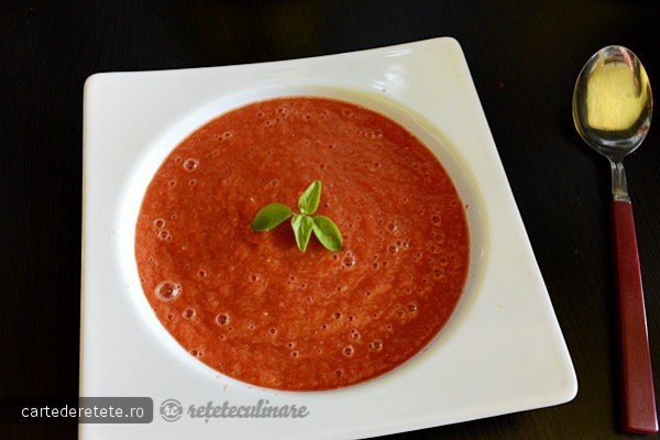 Supa Raw de Rosii - de Post, Pregatita cu Blenderul Oster