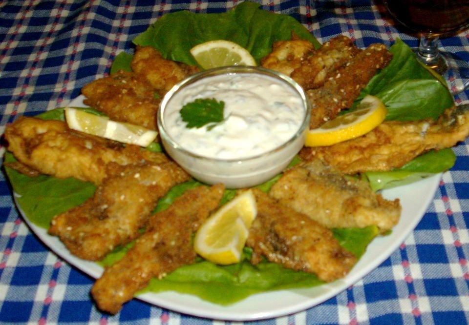 Baby hering pane in aluat cu bere