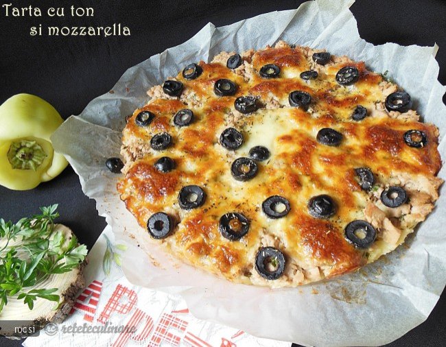 Tarta cu ton si mozzarella