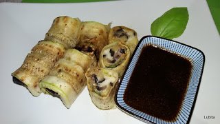 Rulouri cu dovlecei vinete ciuperci si mozzarella