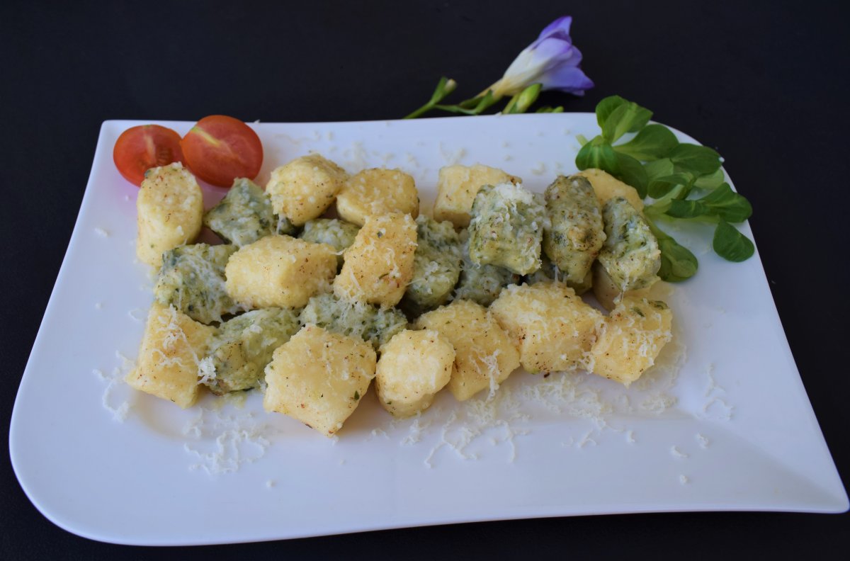 Gnocchi cu branza colorati