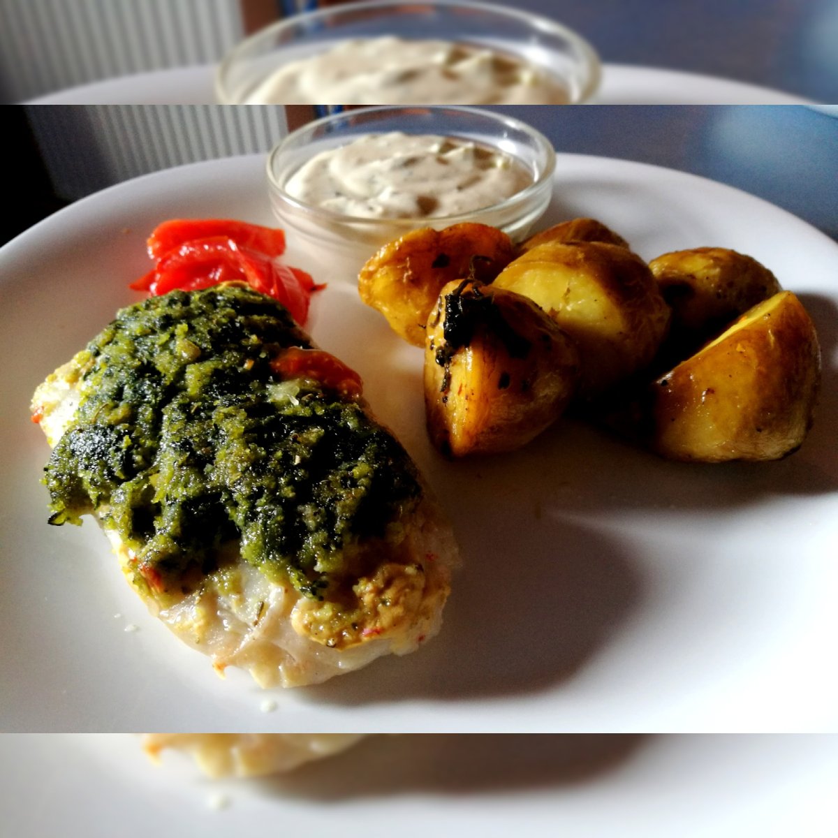 File de peste alb cu crusta aromata